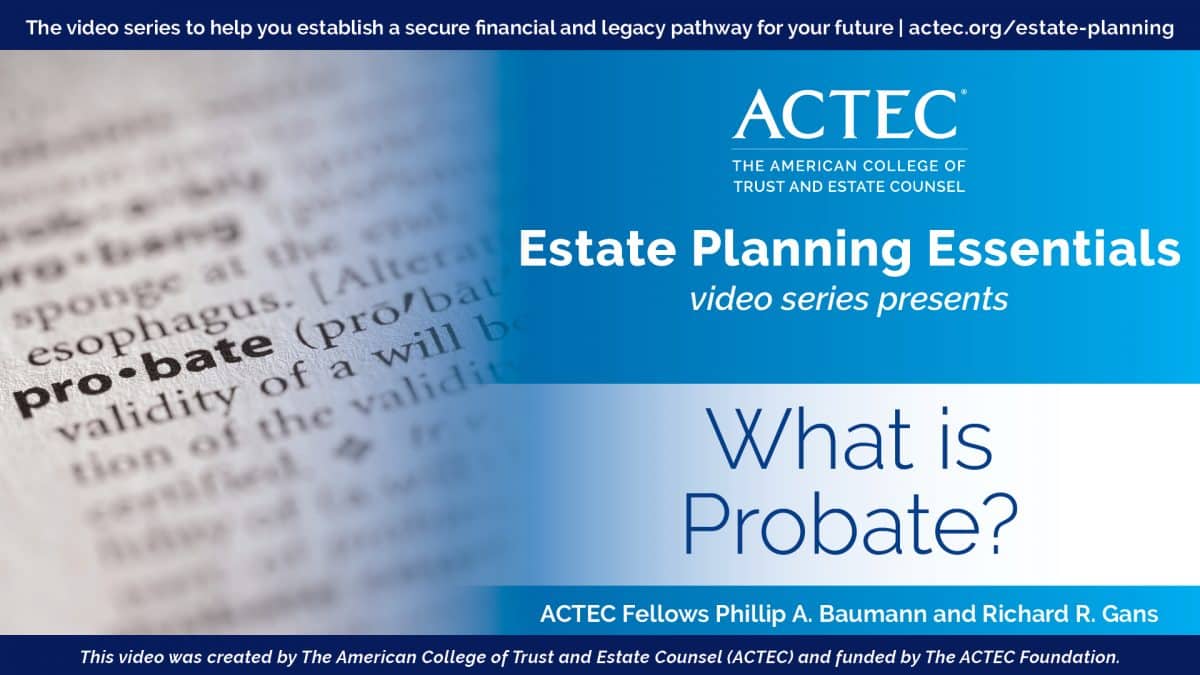 What is Probate?